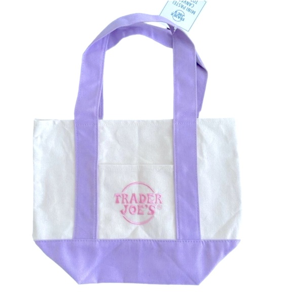 Trader Joes NWT Mini Pastel Canvas Tote Bag
2025 PURPLE - Picture 1 of 2